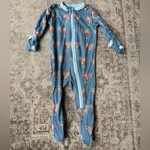 Kickee Pants Parisian Rooster Footie Size NB